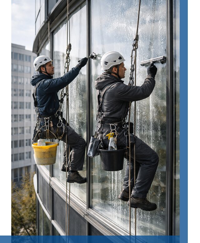 Мойка панорамных окон в Дивногорске от 354 р. заказать у ВЫСОТНИК-Двн