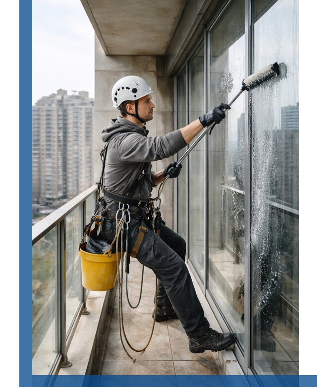 Профессиональная мойка балконного остекления в Дивногорске