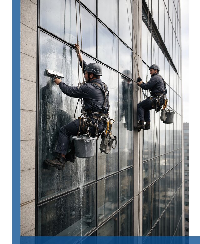 Профессиональная мойка стеклянных фасадов зданий в Дивногорске