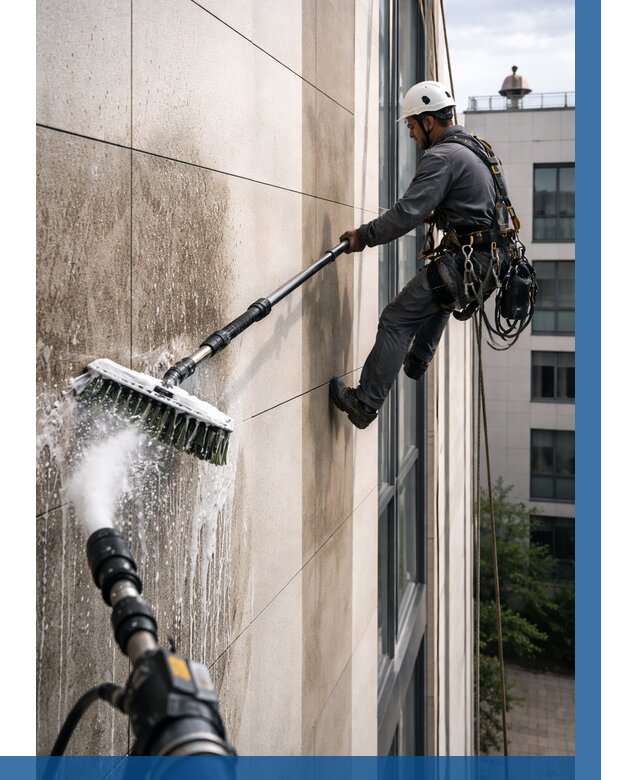 Мойка фасада из керамогранита в Дивногорске от 303 р. | ВЫСОТНИК-Двн