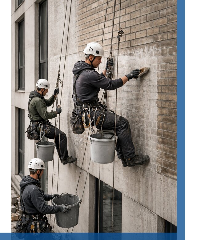 Удаление высолов с фасада в Дивногорске от 253 р. | ВЫСОТНИК-Двн