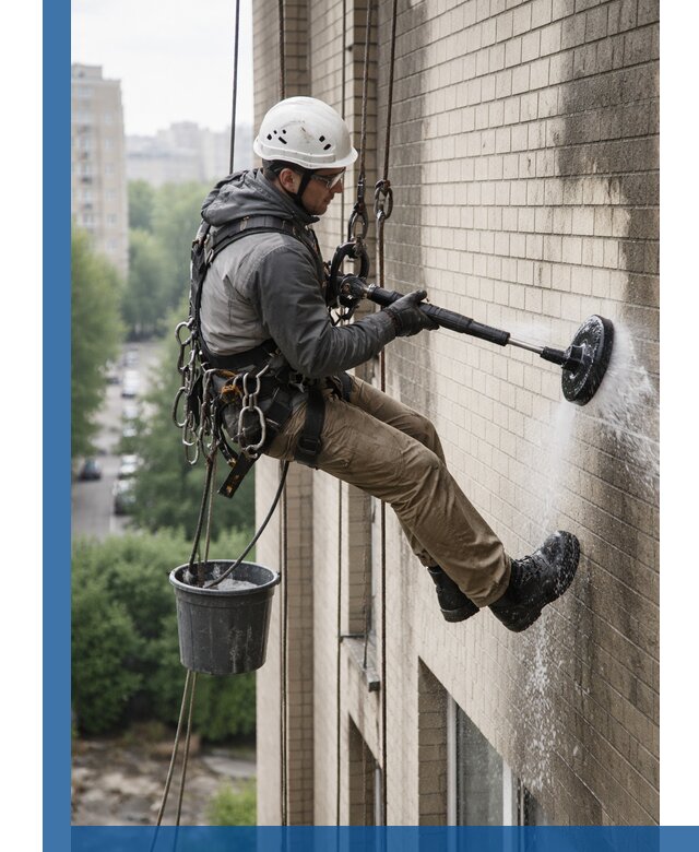 Очистка фасада от копоти в Дивногорске профессионально и безопасно