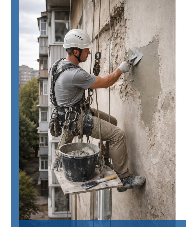 Восстановление фасадной штукатурки в Дивногорске с гарантией качества