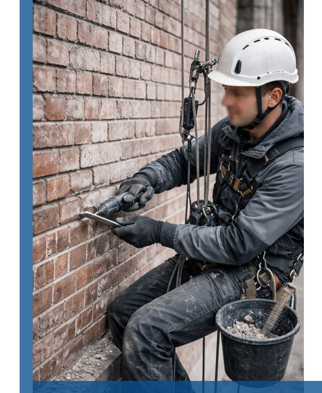 Расшивка кирпичных швов фасадов и стен, ремонт в Дивногорске