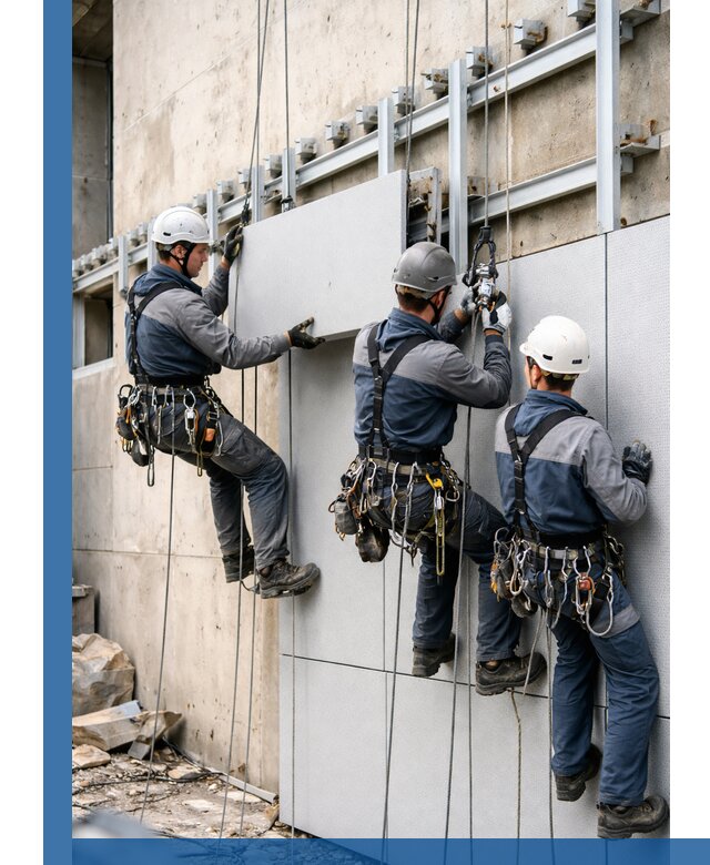 Монтаж вентилируемого фасада в Дивногорске под ключ с гарантией качества