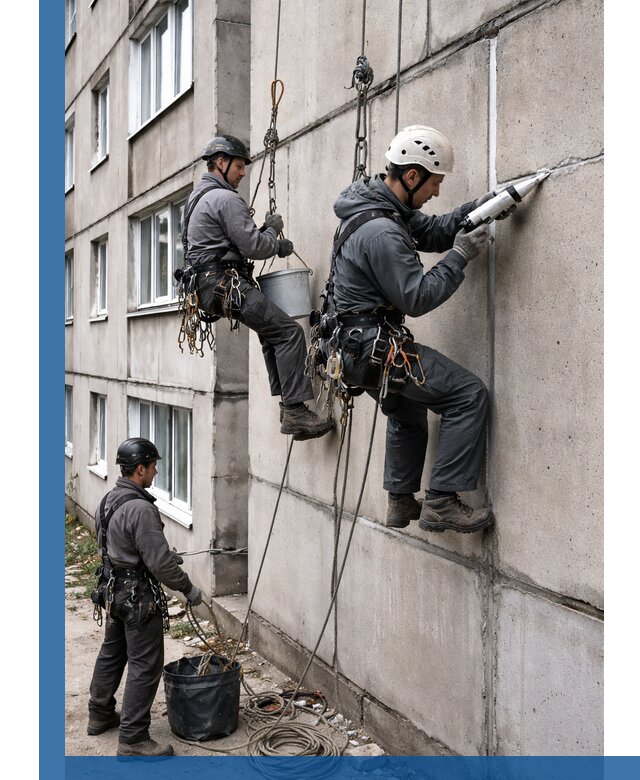 Герметизация межпанельных швов в Дивногорске с гарантией герметичности