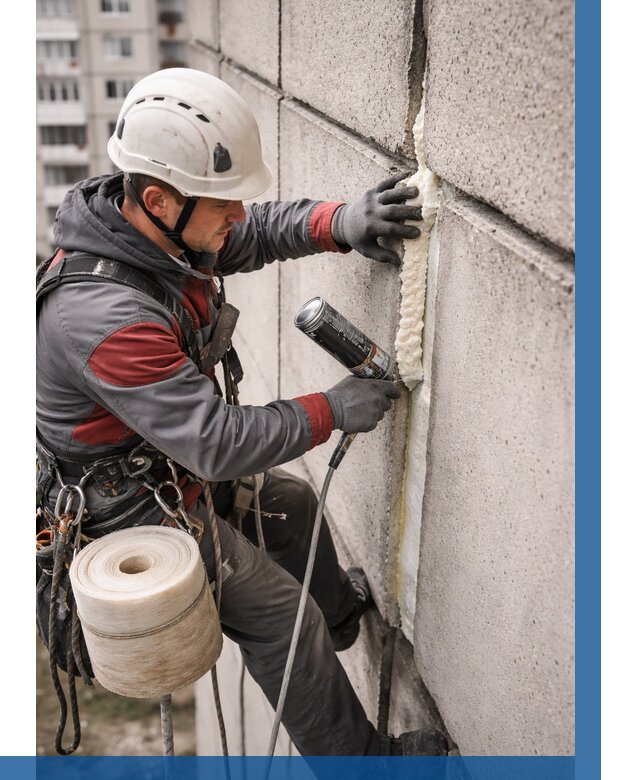 Утепление межпанельных швов в Дивногорске от 708 р. | ВЫСОТНИК-Двн