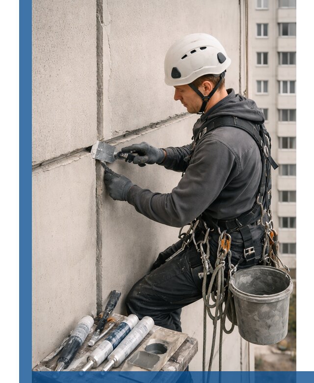 Ремонт межпанельных швов в Дивногорске герметизация и восстановление