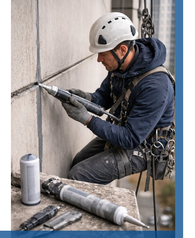 Вторичная герметизация швов в Дивногорске от 455 р. | ВЫСОТНИК-Двн