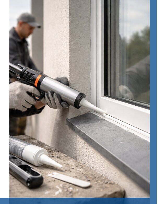 Герметизация монтажных швов окон в Дивногорске от 657 р. | ВЫСОТНИК-Двн