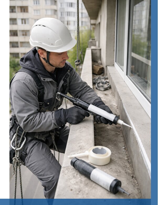 Герметизация швов лоджии в Дивногорске от 4550 р. | ВЫСОТНИК-Двн