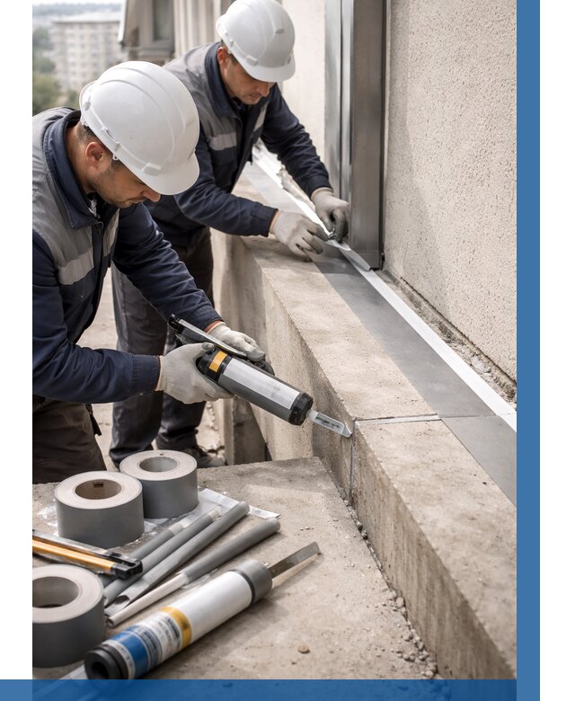 Герметизация примыкания балкона в Дивногорске от 4550 р. | ВЫСОТНИК-Двн