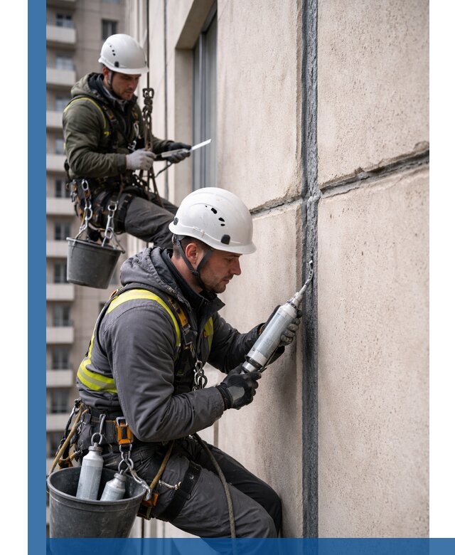 Герметизация деформационных швов фасада в Дивногорске качественно