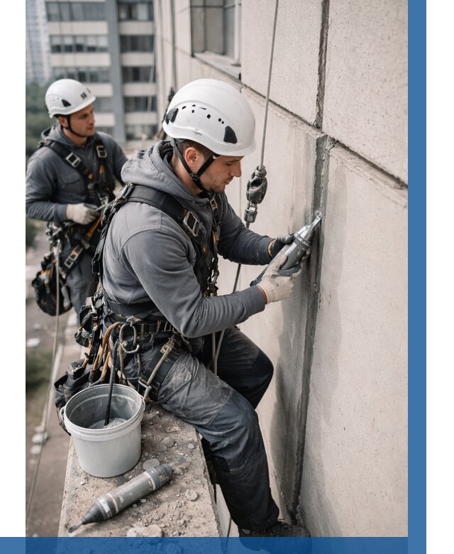 Ремонт деформационных швов здания в Дивногорске от 1011 р. | ВЫСОТНИК-Двн