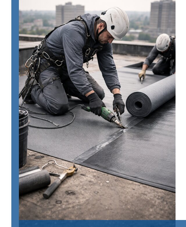 Ремонт мягкой кровли в Дивногорске с выездом промальпинистов