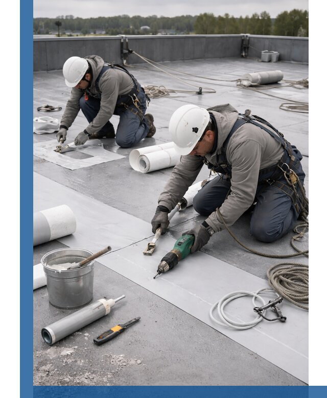 Ремонт мембранной кровли в Дивногорске качественно и с гарантией