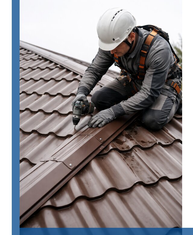 Ремонт металлочерепицы на крыше в Дивногорске профессионально