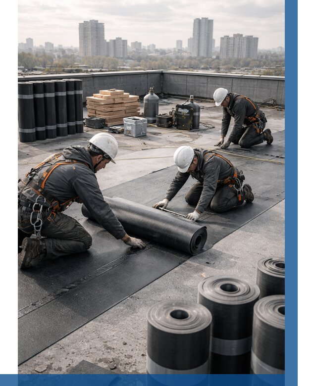 Монтаж мягкой кровли под ключ в Дивногорске от 455 р. | ВЫСОТНИК-Двн