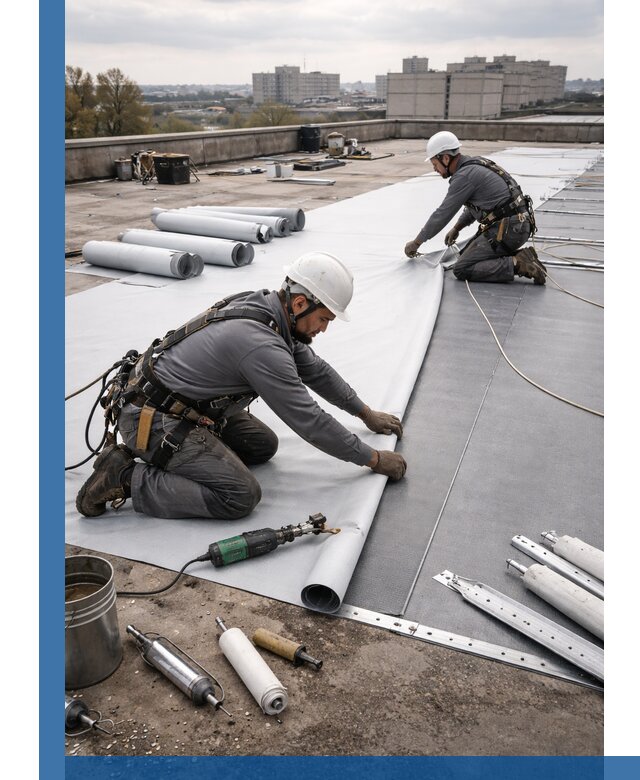 Монтаж мембранной кровли в Дивногорске для промышленных зданий