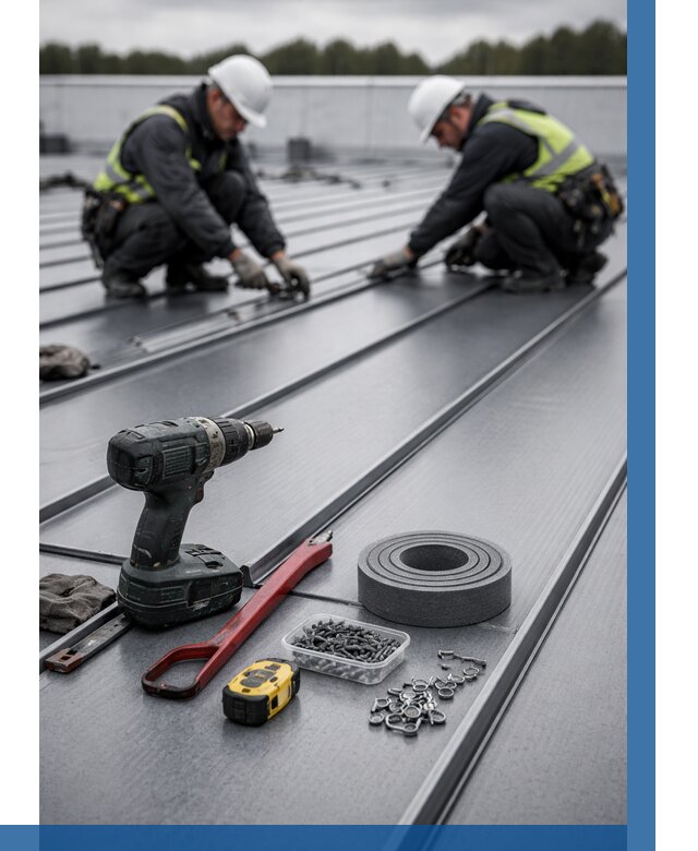 Монтаж фальцевой кровли в Дивногорске от 1820 р. | ВЫСОТНИК-Двн