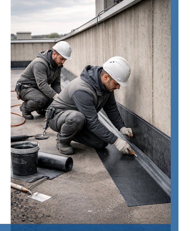 Гидроизоляция примыканий на кровле в Дивногорске от 910 р. | ВЫСОТНИК-Двн