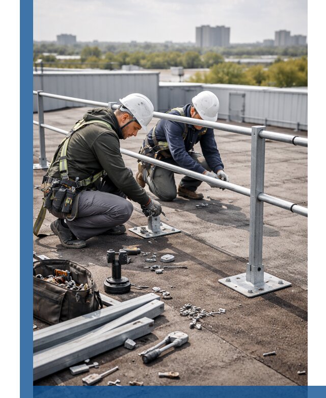 Монтаж кровельного ограждения в Дивногорске под ключ с гарантией