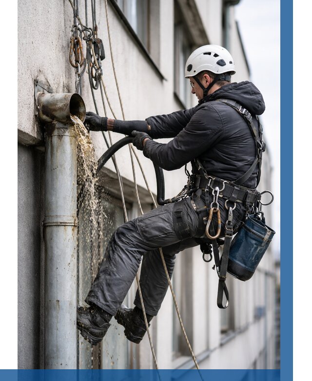 Прочистка водосточных труб в Дивногорске от 3539 р. | ВЫСОТНИК-Двн