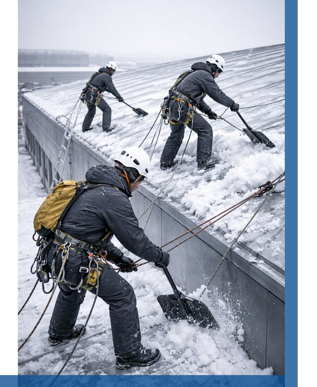 Очистка навесов от снега в Дивногорске от 4550 р. | ВЫСОТНИК-Двн