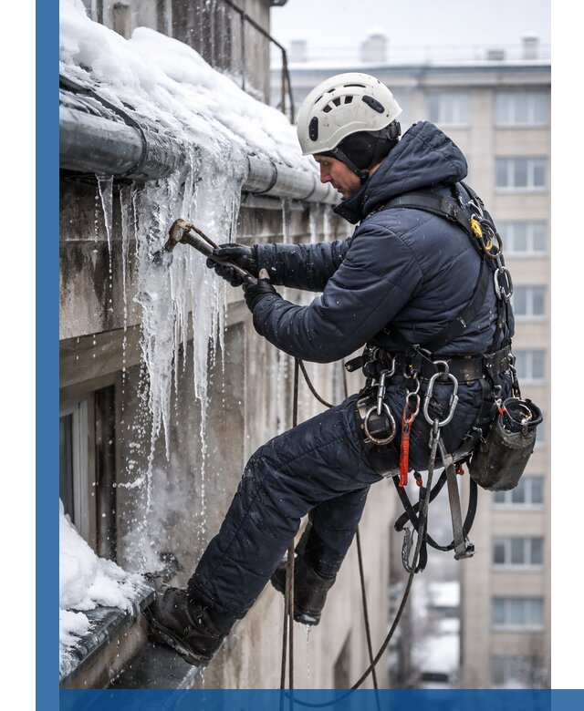 Удаление наледи и чистка водостоков в Дивногорске оперативно и безопасно