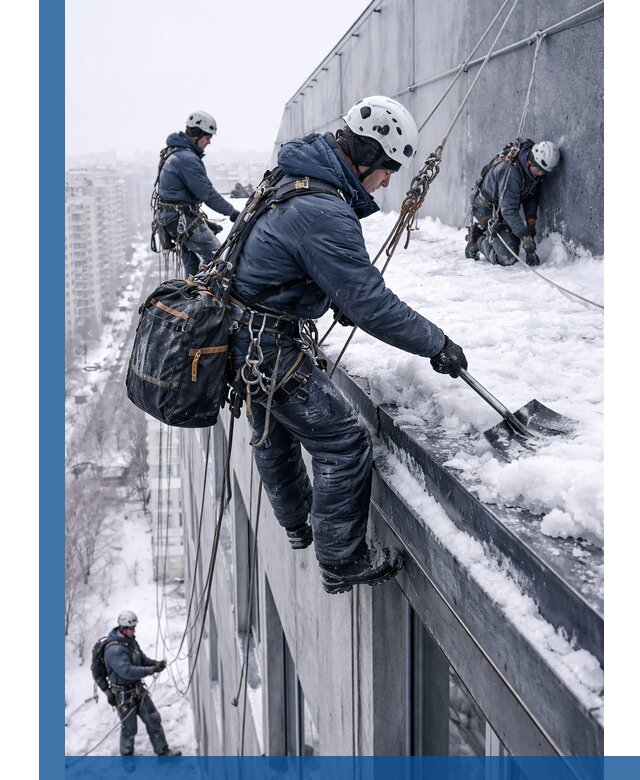 Абонентское обслуживание кровли зимой в Дивногорске регулярный уход