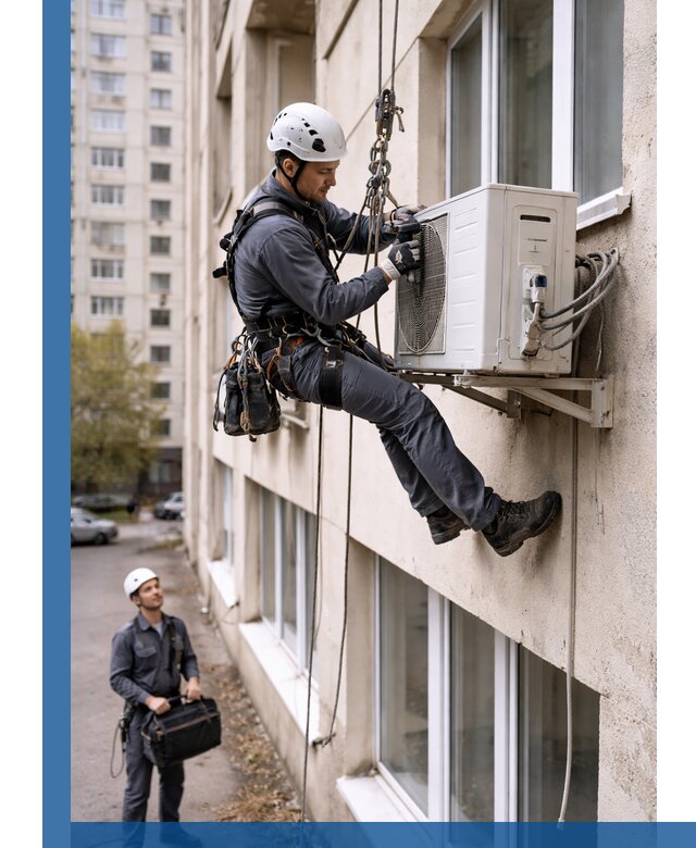 Демонтаж внешнего блока кондиционера в Дивногорске профессионально