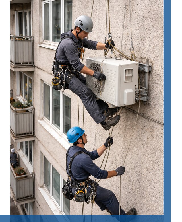 Перенос внешнего блока кондиционера в Дивногорске от 9099 р.| ВЫСОТНИК-Двн