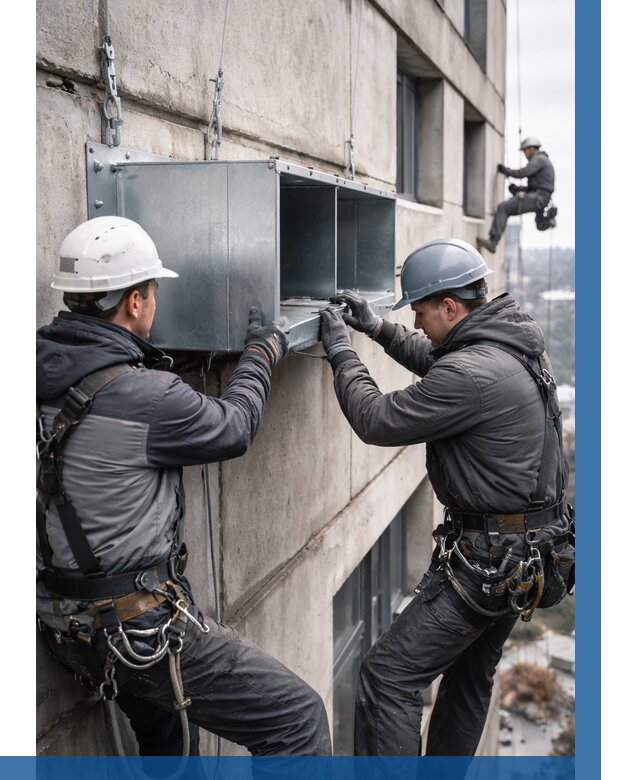 Монтаж вентиляционных коробов в Дивногорске от 3033 р. | ВЫСОТНИК-Двн