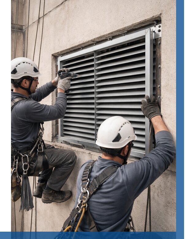 Монтаж вентиляционных решеток в Дивногорске от 4550 р. | ВЫСОТНИК-Двн