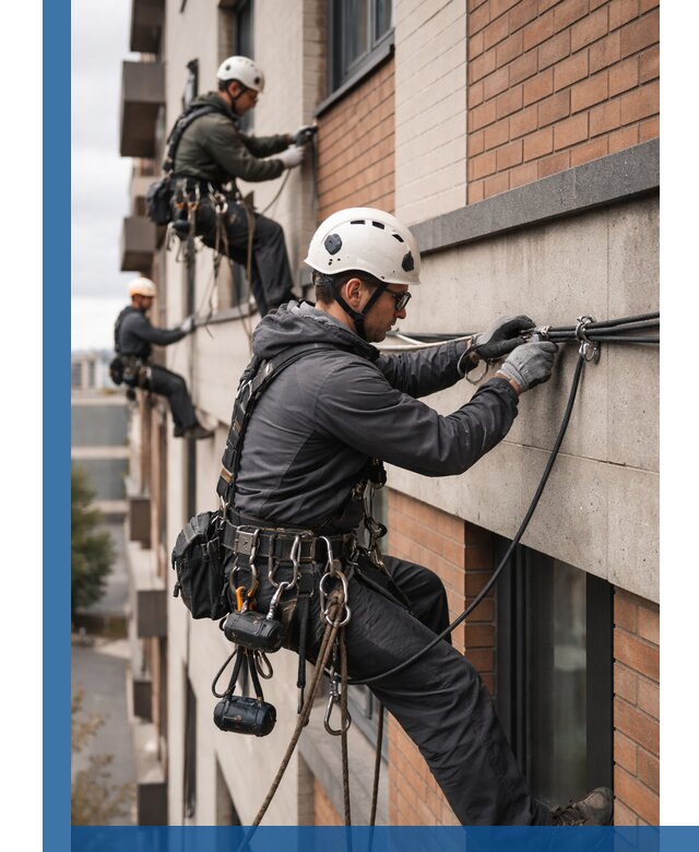 Крепление кабеля на фасаде монтаж и крепеж в Дивногорске