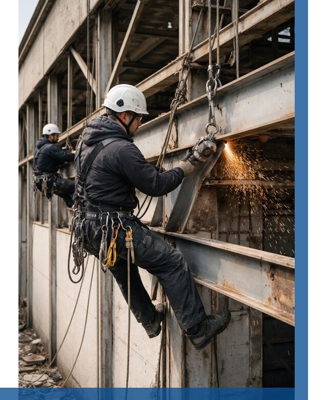 Демонтаж металлоконструкций на высоте в Дивногорске от 6572р. |ВЫСОТНИК-Двн