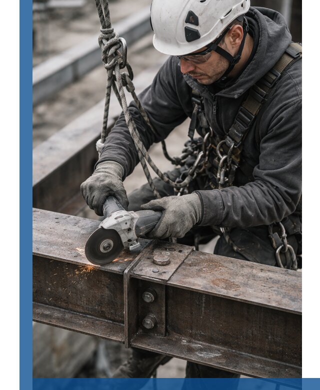 Резка металла на высоте в Дивногорске для зданий и конструкций