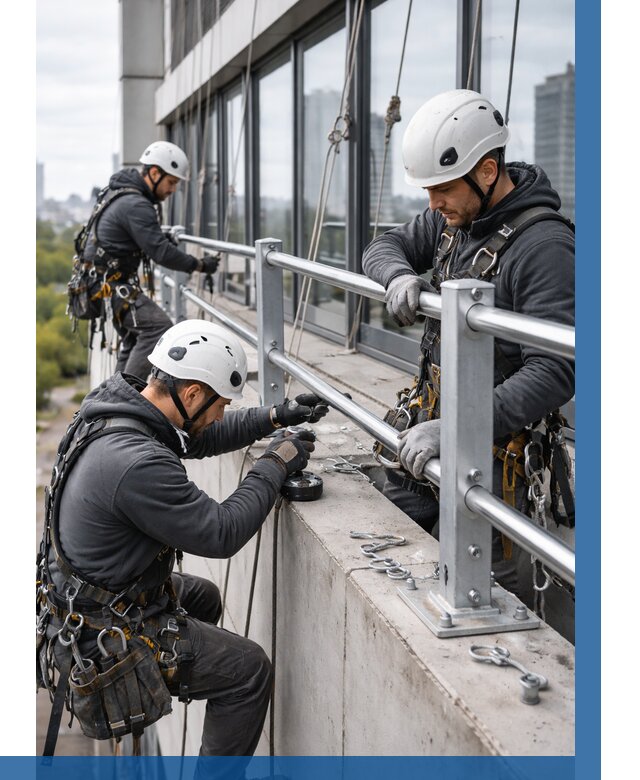 Монтаж ограждений на высоте в Дивногорске, от 1213 р. | ВЫСОТНИК-Двн