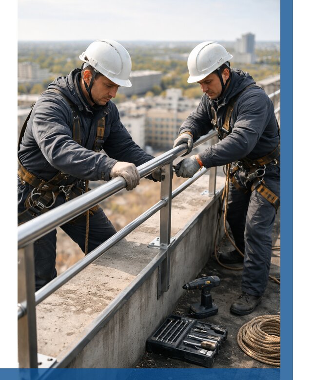 Монтаж перил на высоте в Дивногорске от 2528 р. | ВЫСОТНИК-Двн