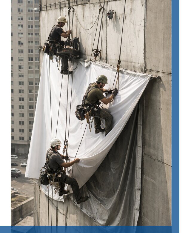 Замена баннерного полотна в Дивногорске от 6572 р. | ВЫСОТНИК-Двн—заказать
