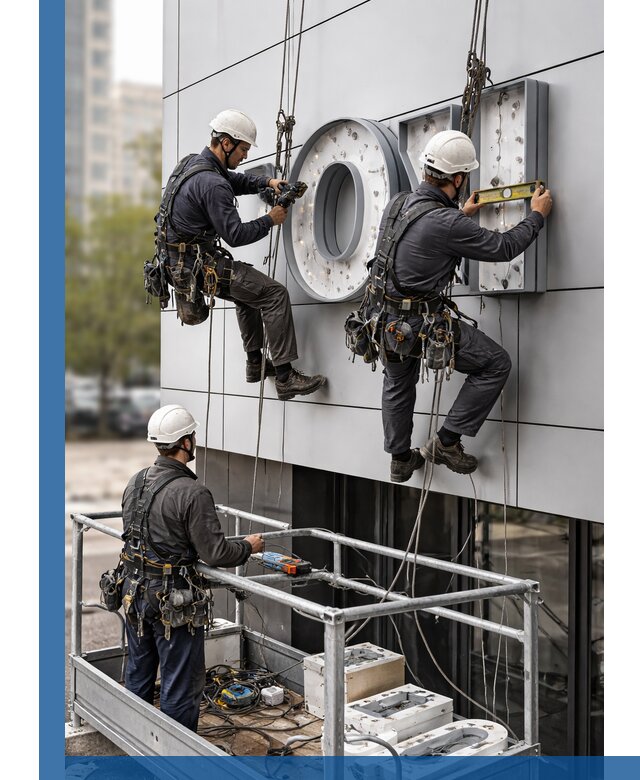 Профессиональный монтаж световых букв в Дивногорске под ключ