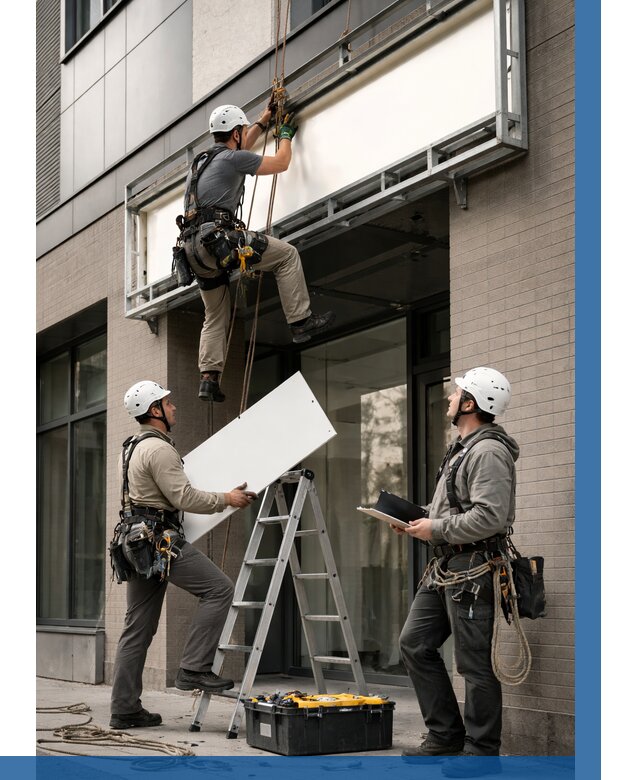 Монтаж светового короба в Дивногорске от 6572 р. | ВЫСОТНИК-Двн