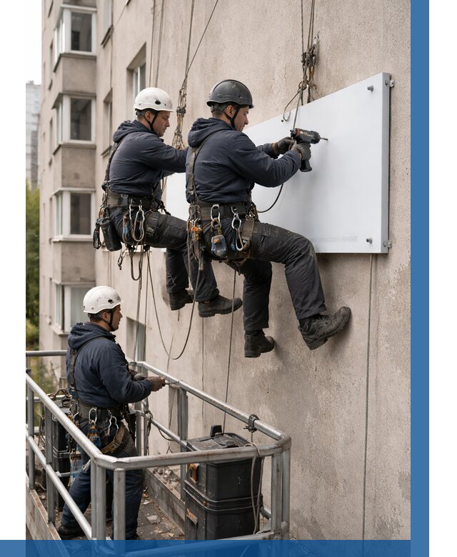 Монтаж табличек и указателей в Дивногорске от 3539 р. | ВЫСОТНИК-Двн