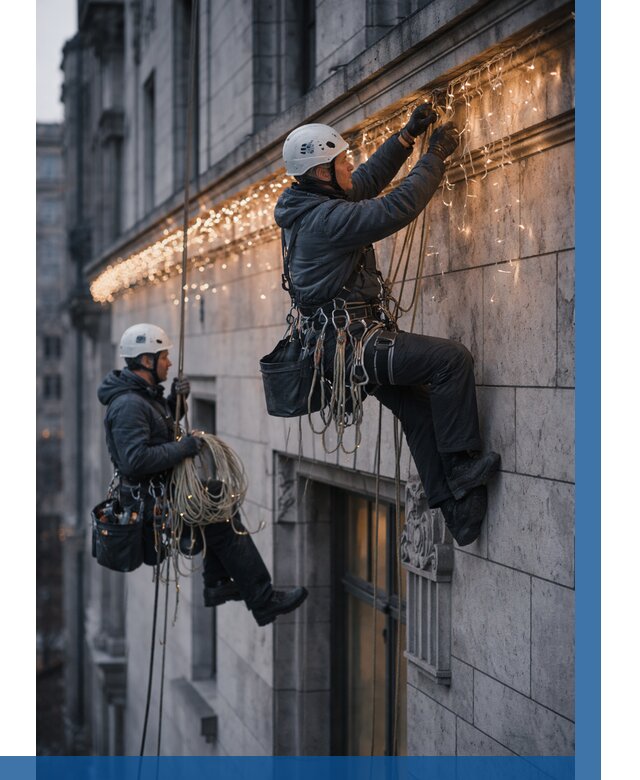 Монтаж новогодней иллюминации в Дивногорске от 8594 р. | ВЫСОТНИК-Двн