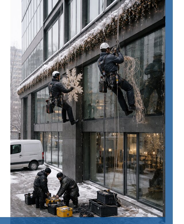 Демонтаж новогоднего оформления в Дивногорске от 5561 р. | ВЫСОТНИК-Двн