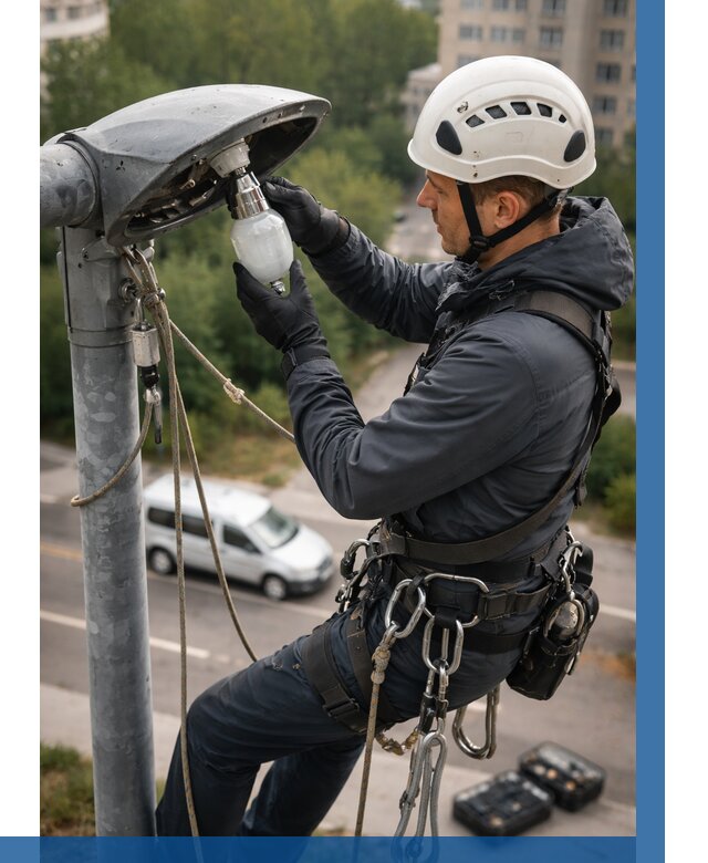 Замена ламп на высоте в Дивногорске от 2528 р. | ВЫСОТНИК-Двн