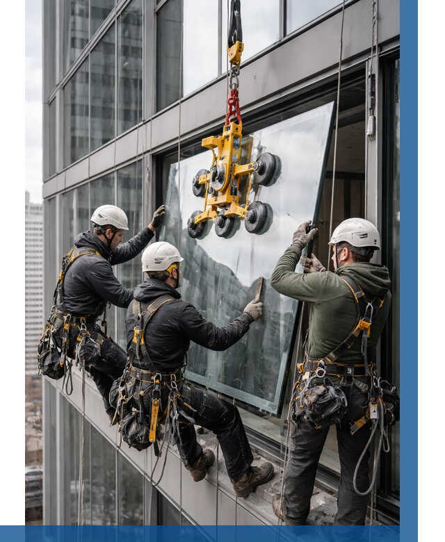 Фасадное остекление зданий под ключ в Дивногорске от 10110 р. | ВЫСОТНИК-Двн