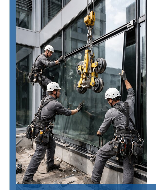 Структурное остекление фасадов в Дивногорске монтаж и обслуживание