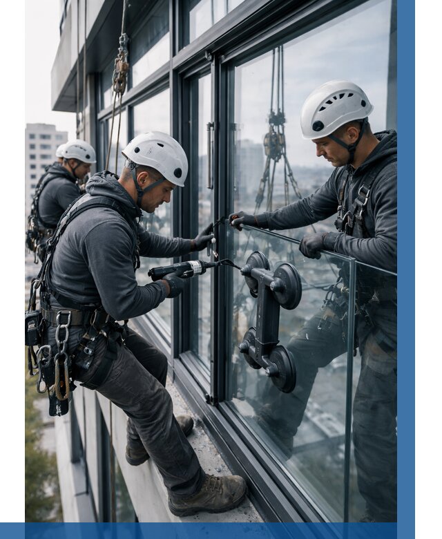 Витражное остекление зданий в Дивногорске от 3539 р. | ВЫСОТНИК-Двн