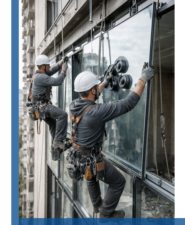 Витражное остекление фасадов и лоджий в Дивногорске под ключ